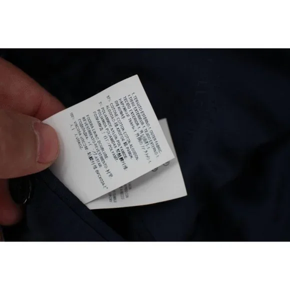 Versace Collection Sport Coat Mens 54/44 Single Breasted Blue Two Button cotton